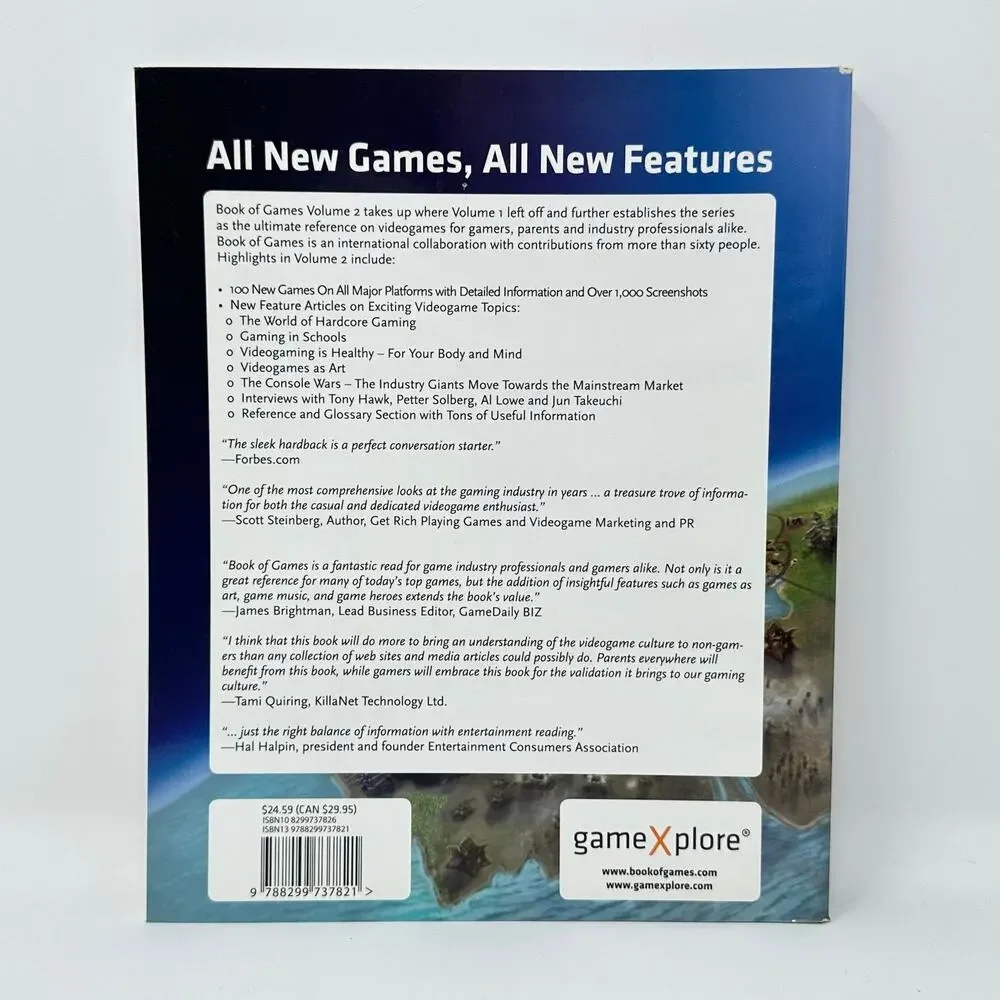 gameXplore Book of Games Volume 2 Paperback 2007 Videogame Reference Guide VG